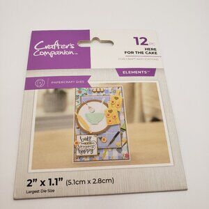 Crafters Campanion  Here For The Cake Die Set